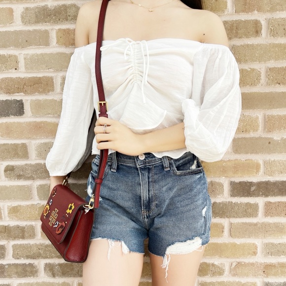 Tory Burch Large crossbody red floral - Picture 3 of 9